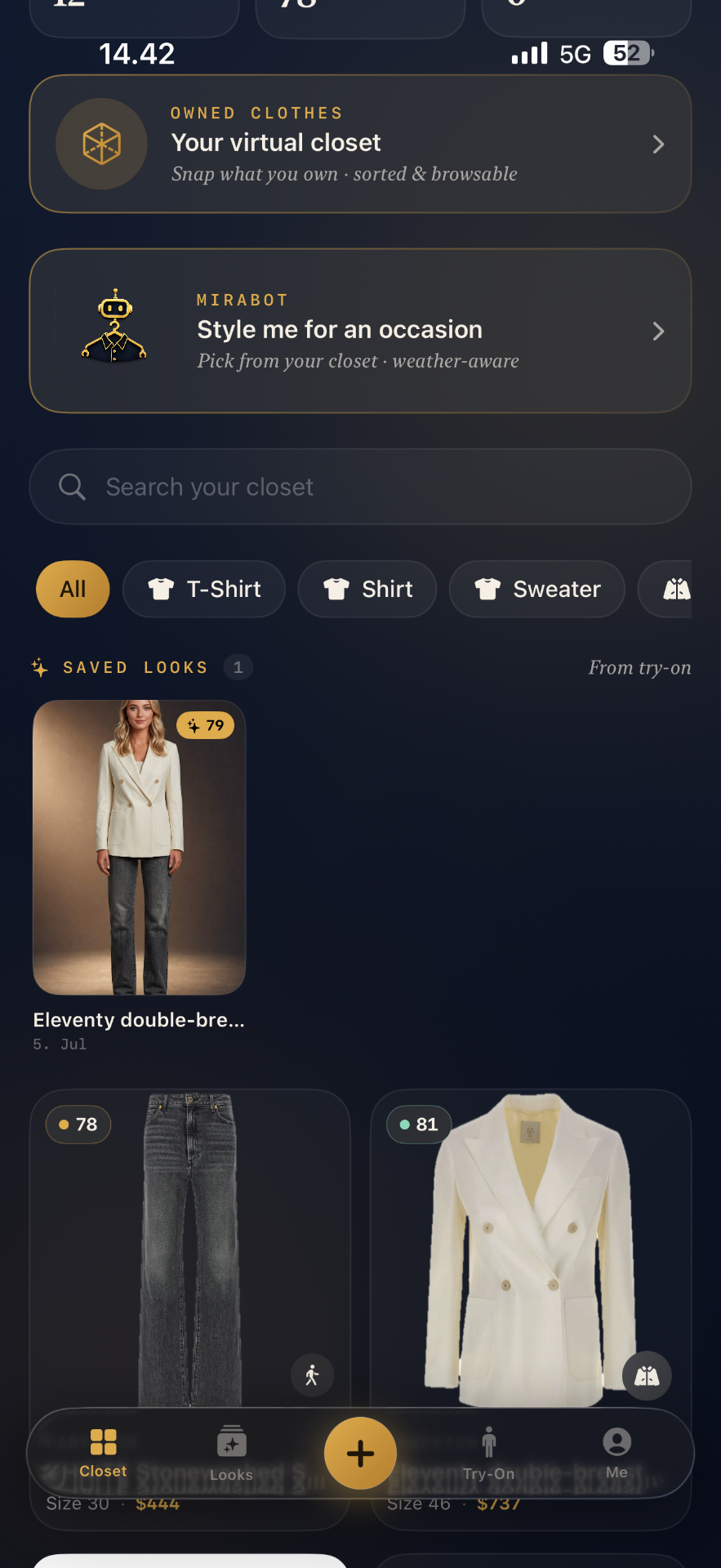 Virtual closet