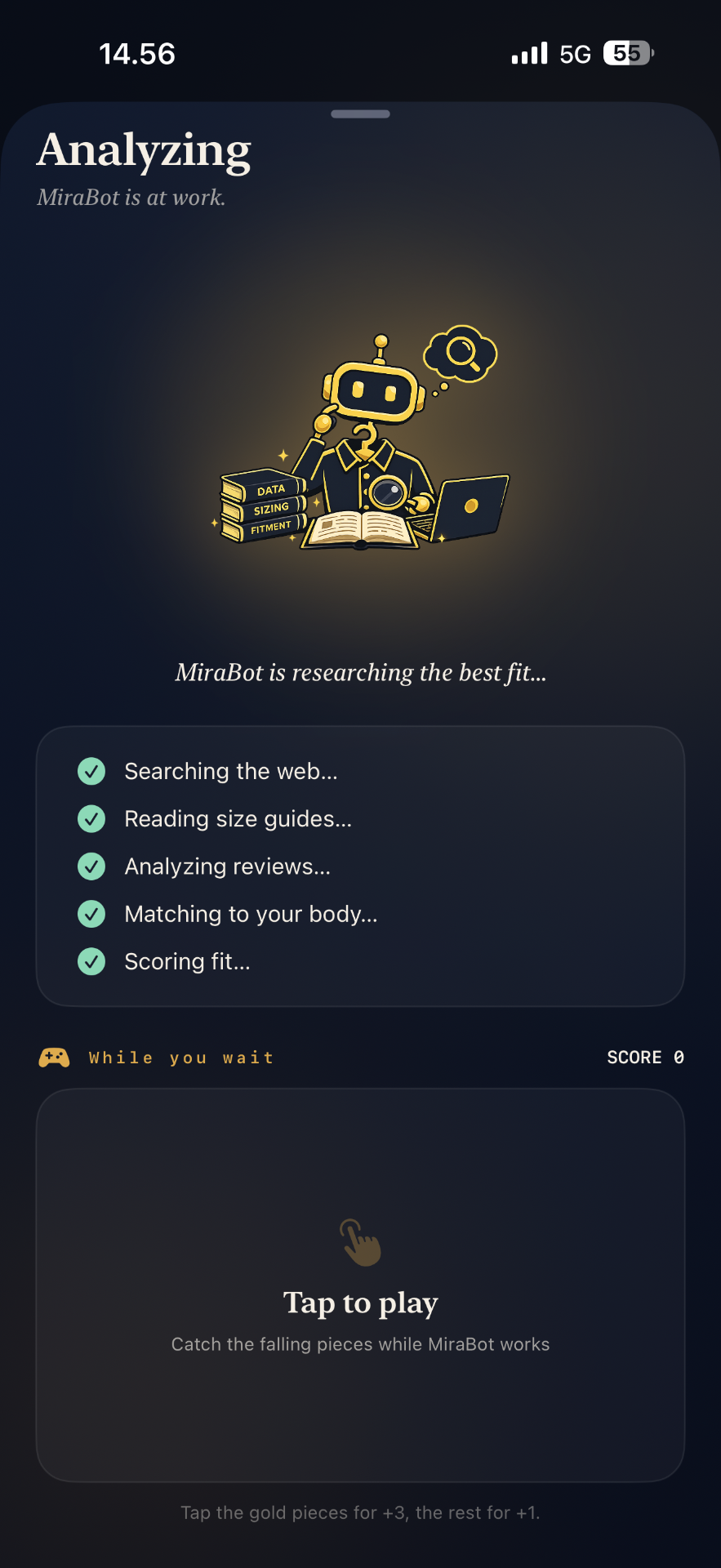 MiraBot analyzing